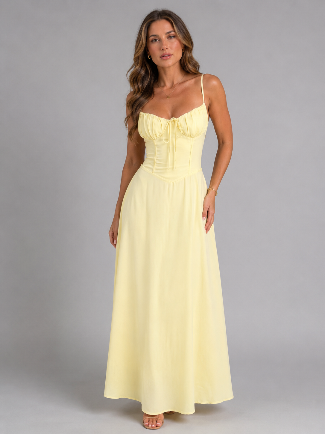 EVIE | Strappy Flowing Maxi Dress