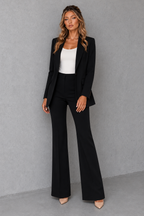 EVIE | Tailored Blazer Wide Leg Trousers Set