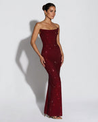 EVIE | Lace Trim Sleeveless Maxi Dress