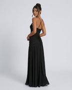 EVIE | Square Neck Backless Bodycon Maxi Dress
