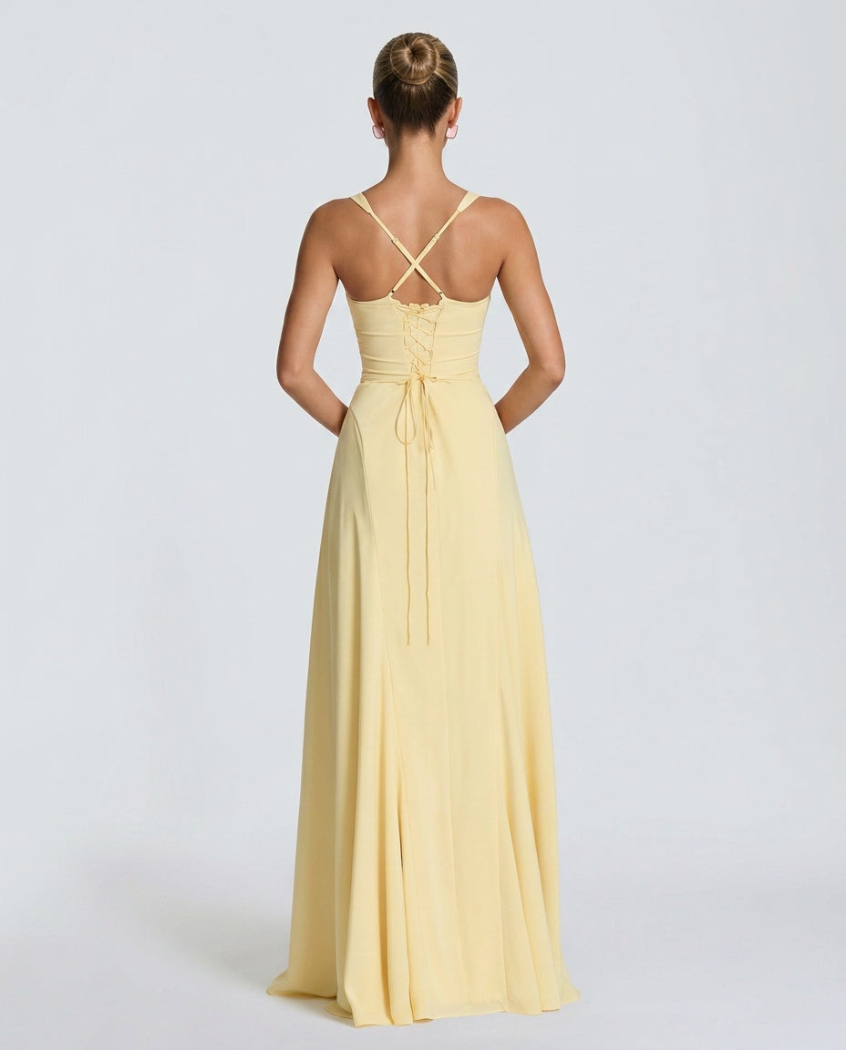 EVIE | Tiered Ruffle Sleeveless Maxi Dress