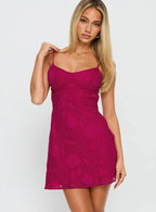 EVIE | Floral Ruffle Tie-Back Mini Dress