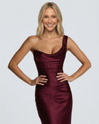 EVIE | Corset Strapless Sweetheart Maxi Dress