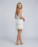 EVIE | Sequin Feather Tassel Mini Dress
