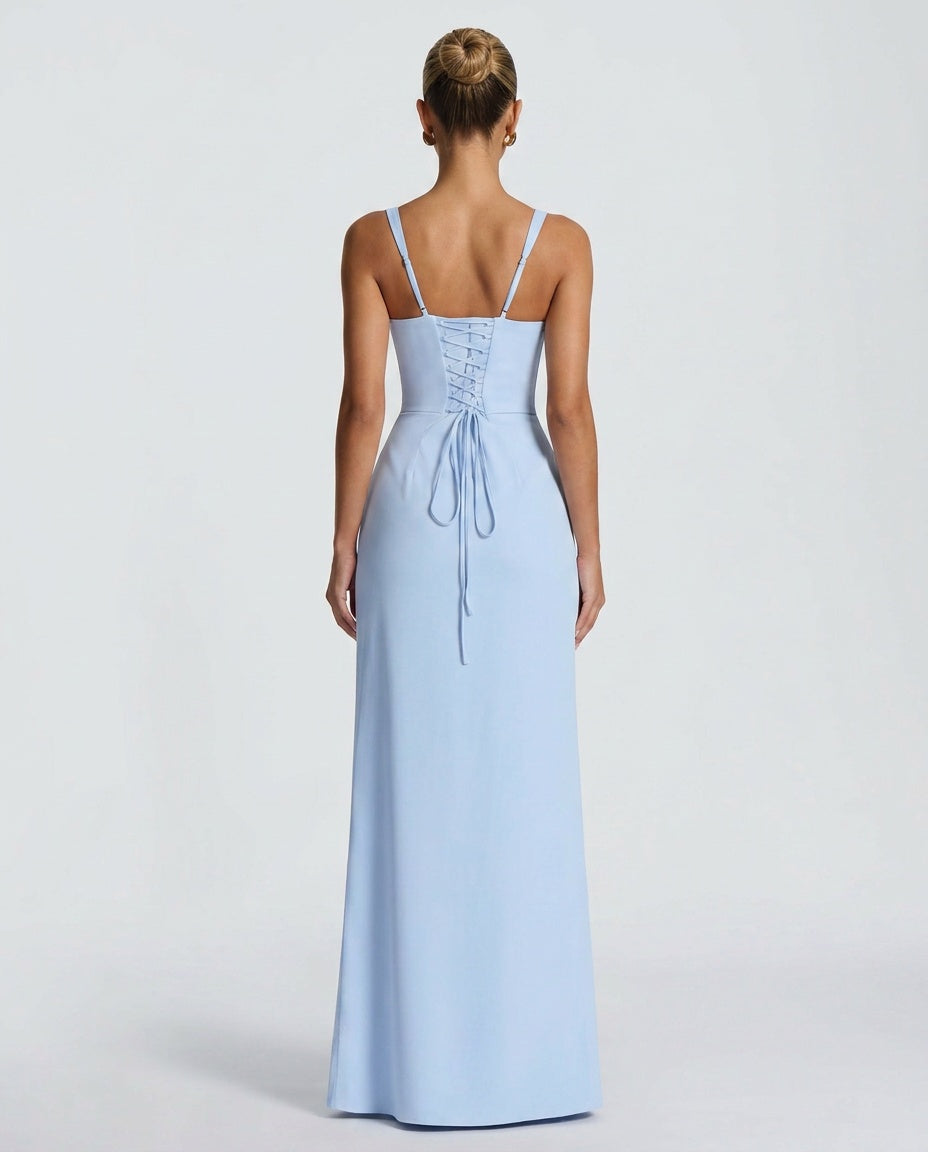 EVIE | Strapless Tiered Maxi Dress