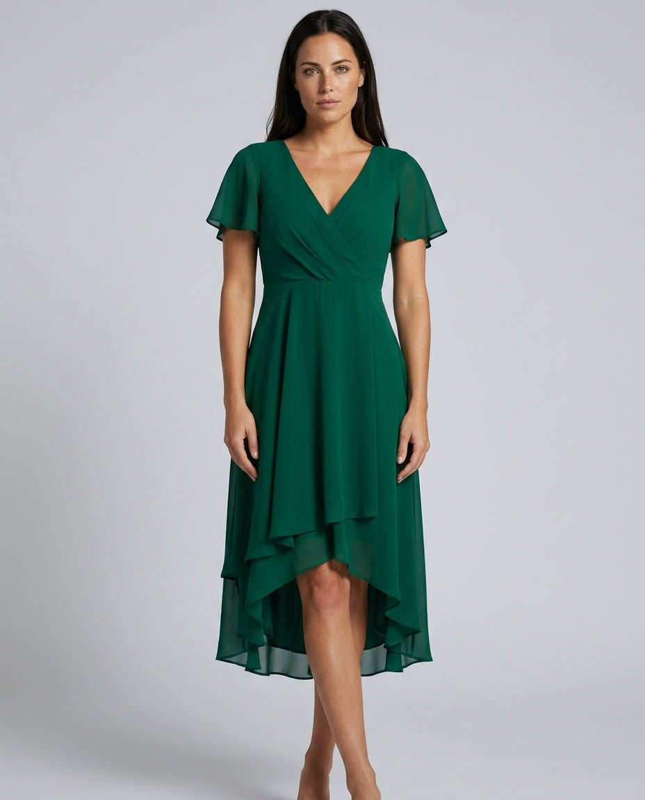 EVIE | Floral Lace Sleeveless Midi Dress