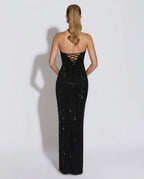 EVIE | Lace Trim Sleeveless Maxi Dress