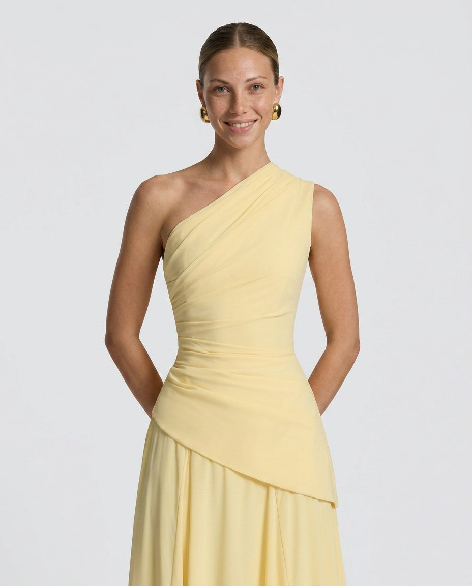 EVIE | Halter Neck Flowy Maxi Dress