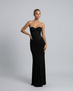 EVIE | Off Shoulder Strapless Formal Maxi Dress