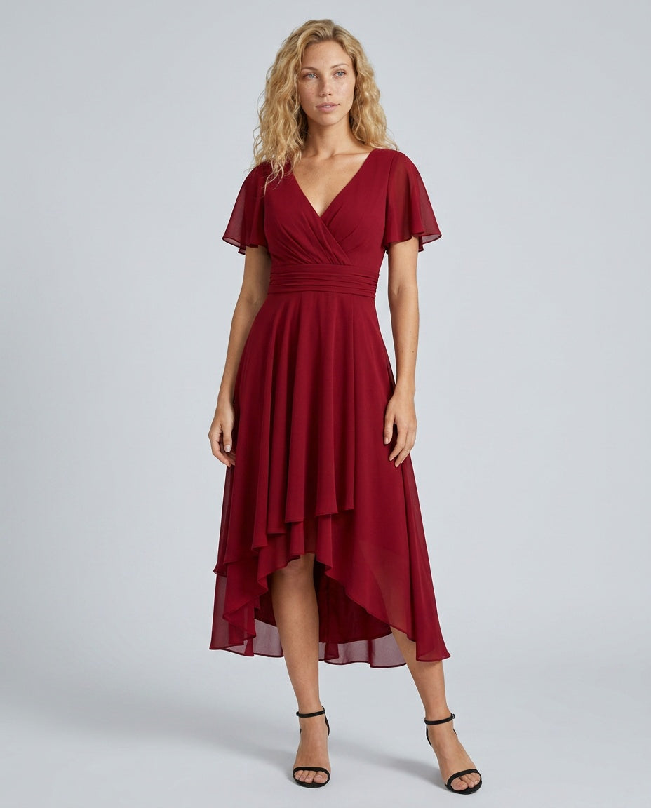 EVIE | Floral Lace Sleeveless Midi Dress