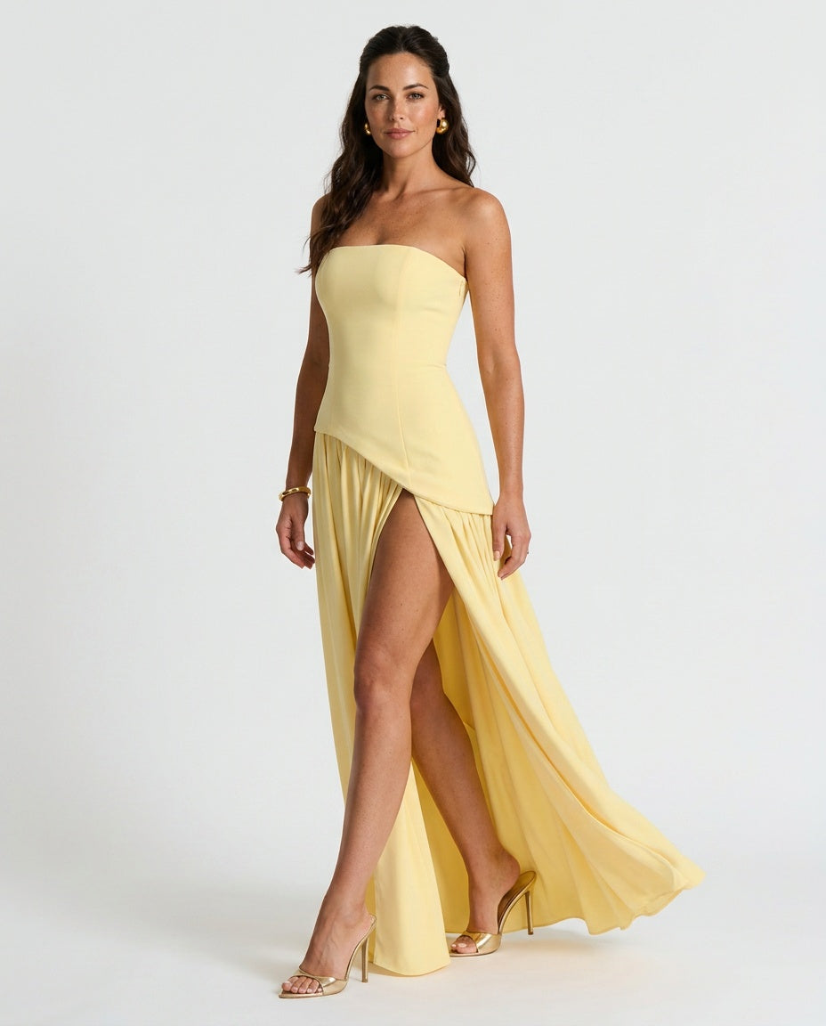 EVIE | Wrap Tie Waist Sleeveless Maxi Dress