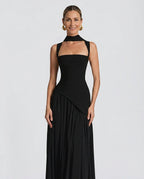EVIE | Strapless Ruched Maxi Dress