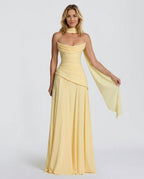 EVIE | One Shoulder Ruched Bodycon Maxi Dress
