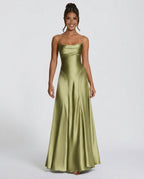 EVIE | Ruched Spaghetti Strap Bodycon Maxi Dress