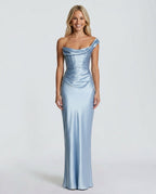 EVIE | Corset Strapless Sweetheart Maxi Dress