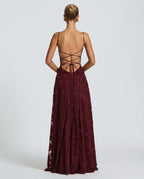 EVIE | Corset Lace-Up Back Maxi Dress