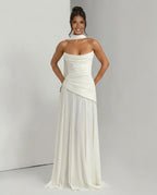 EVIE | One Shoulder Ruched Bodycon Maxi Dress