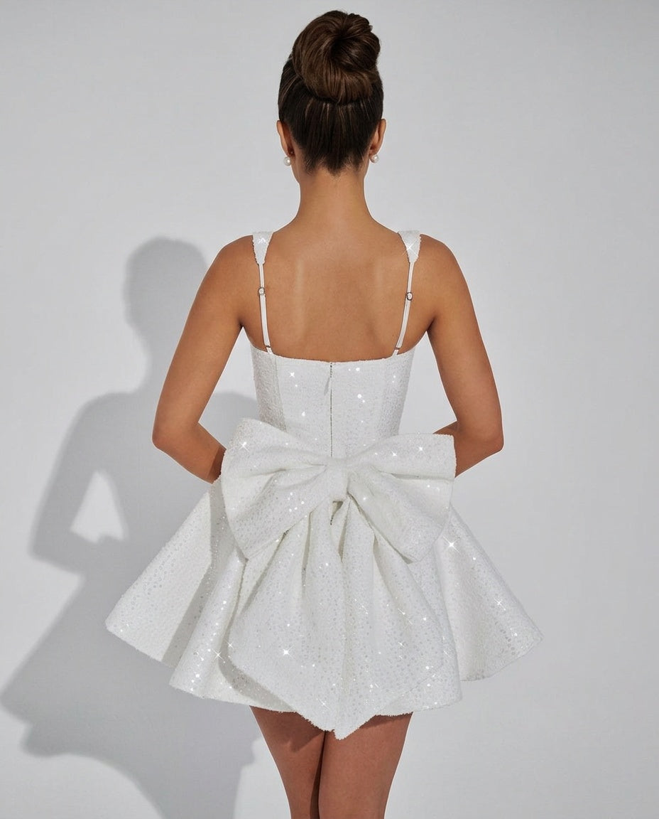 EVIE | Off Shoulder Ruffle Mini Dress