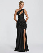 EVIE | Satin Cowl Neck Sleeveless Maxi Dress