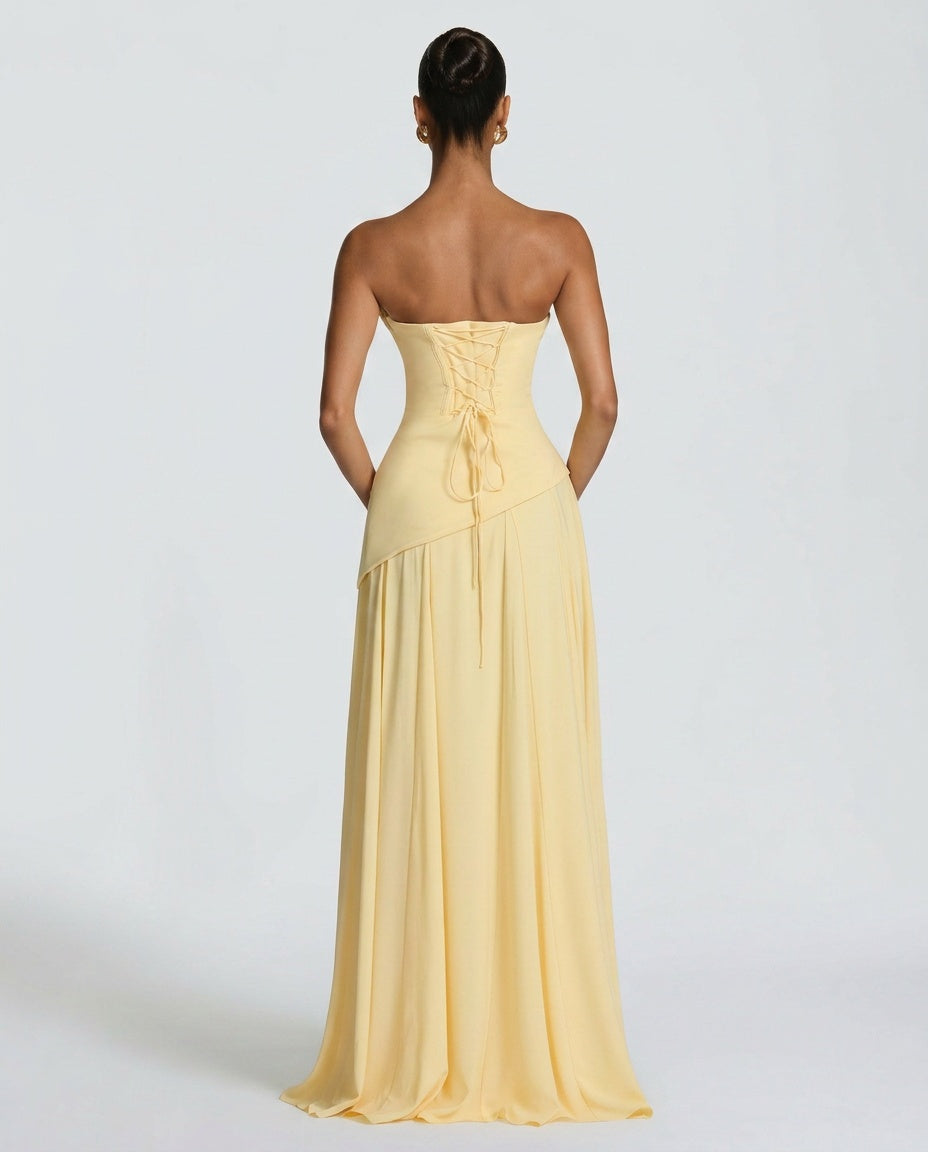 EVIE | One Shoulder Ruched Bodycon Maxi Dress