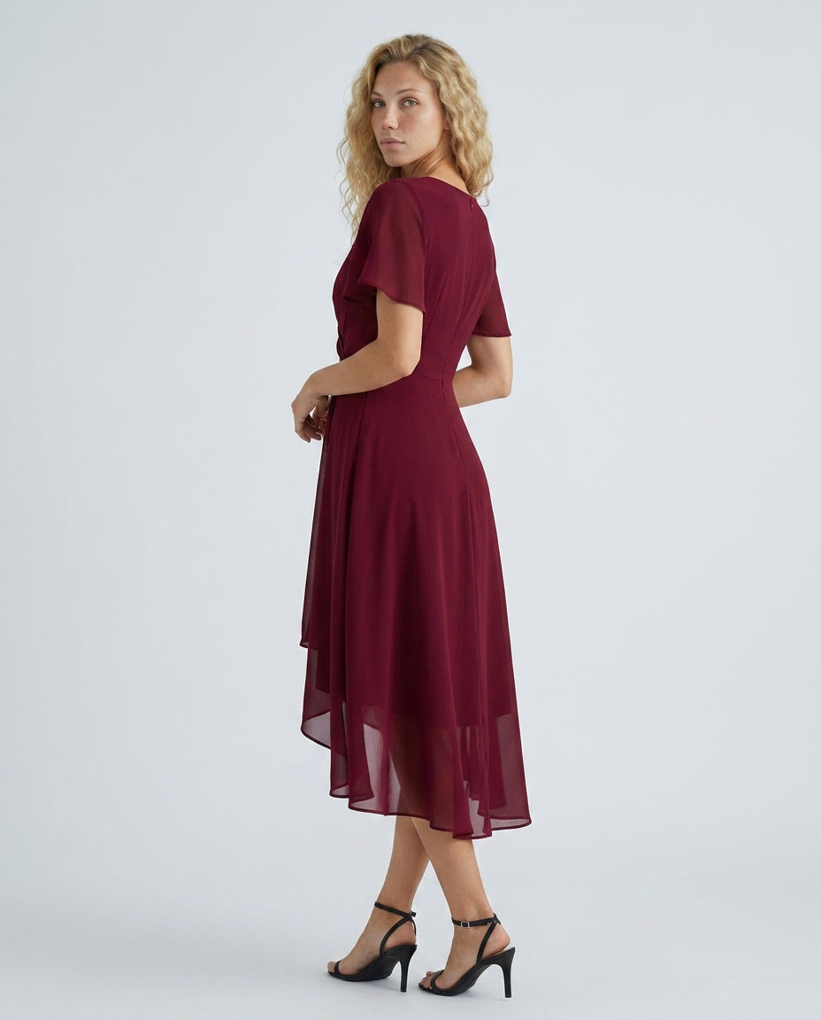 EVIE | Floral Lace Sleeveless Midi Dress