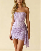 EVIE | Lace Corset Mini Dress