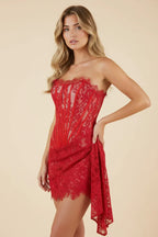 EVIE | Lace Corset Mini Dress