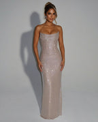 EVIE | Lace Trim Sleeveless Maxi Dress