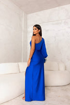 EVIE | One Shoulder Satin Maxi Dress