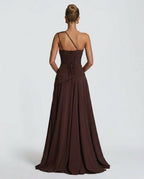EVIE | Halter Neck Flowy Maxi Dress