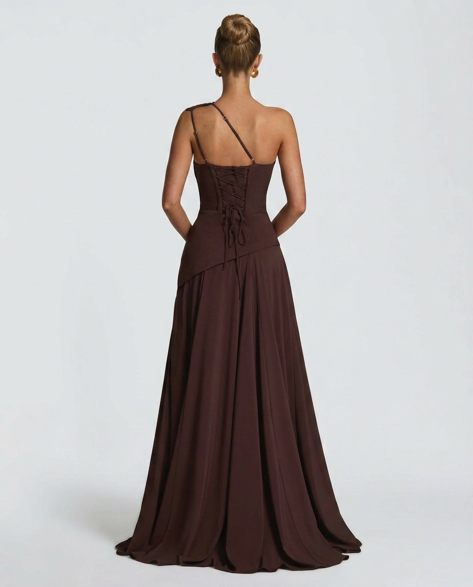 EVIE | Halter Neck Flowy Maxi Dress